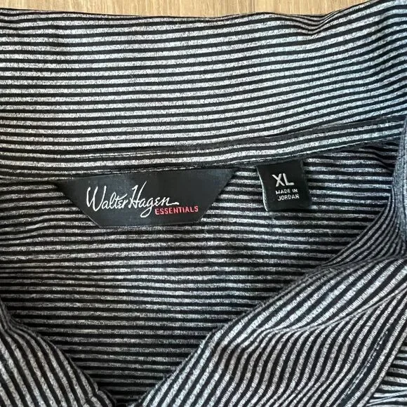 BNWOT Mens Long Sleeve Dress Shirt Quarter Button Shirt Top by Walter Hagen XL - Picture 4 of 4